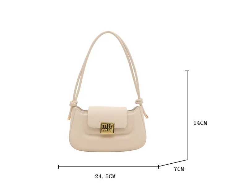 Women’s PU Leather Crossbody & Shoulder Bag – Aesthetic Solid Color Sling Purse for Everyday Use