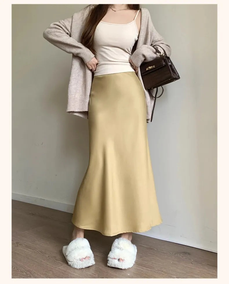 Mermaid Fishtail Midi Skirt