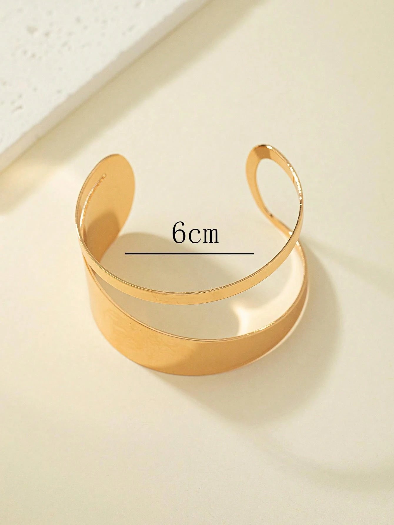 1PC Hollow Out Geometric Open Cuff Bangle for Women | Trendy Gold Statement Bracelet Jewelry