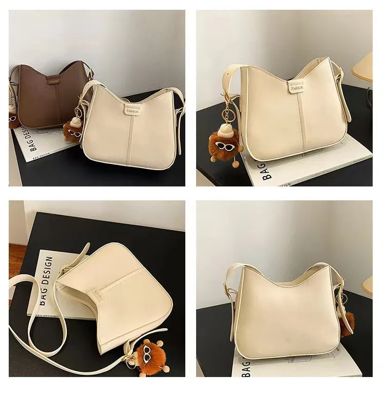 Shoulder Bag – Minimalist Spring Crossbody Purse in Aesthetic Pastel Colors