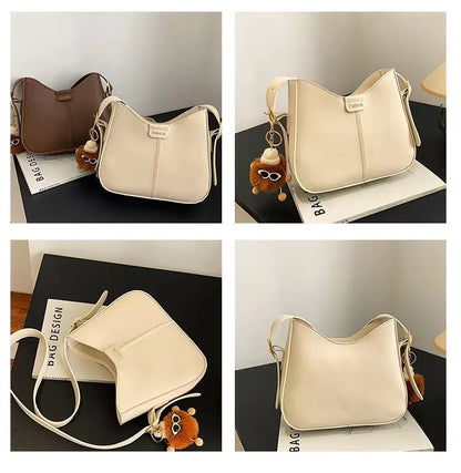 Shoulder Bag – Minimalist Spring Crossbody Purse in Aesthetic Pastel Colors