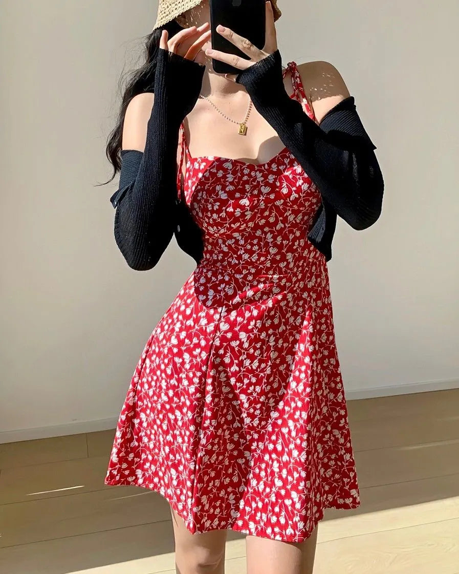 Floral A-Line Mini Dress