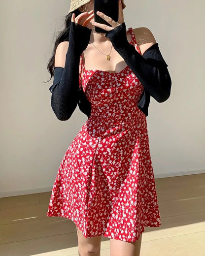 Floral A-Line Mini Dress