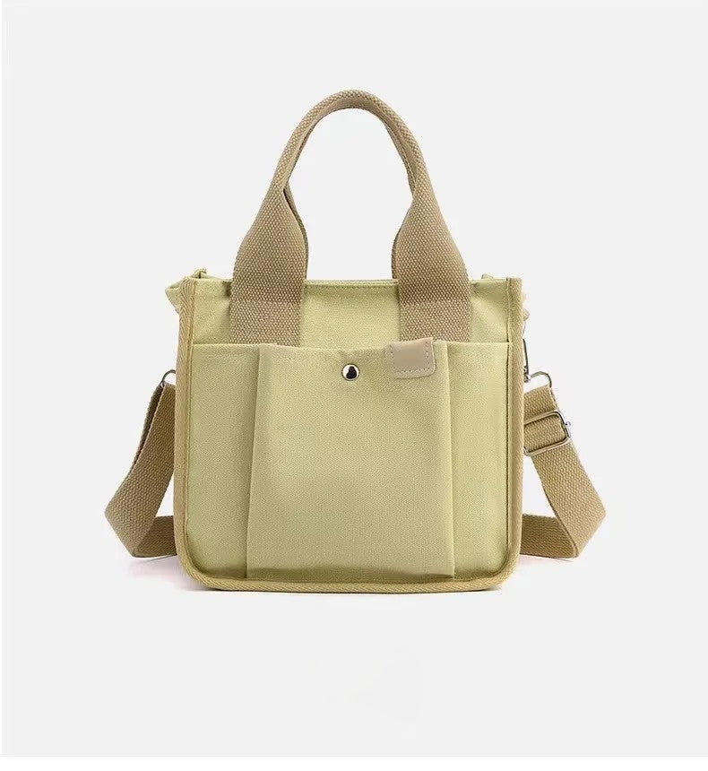 High-Quality Canvas Tote Bag – Large Capacity Shoulder & Crossbody Handbag for Travel and Office