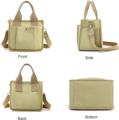 High-Quality Canvas Tote Bag – Large Capacity Shoulder & Crossbody Handbag for Travel and Office