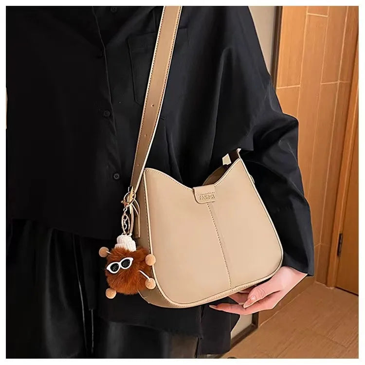 Shoulder Bag – Minimalist Spring Crossbody Purse in Aesthetic Pastel Colors