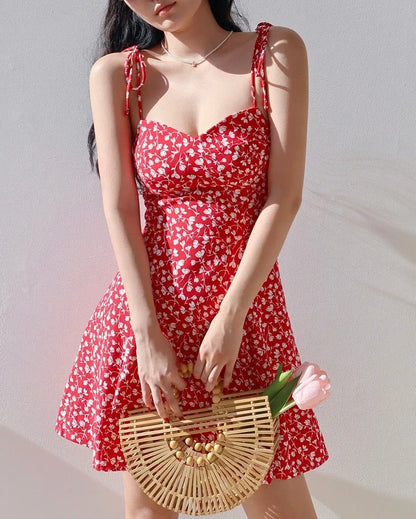 Floral A-Line Mini Dress