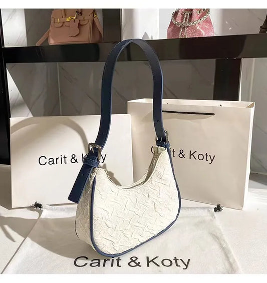 Shoulder Bag – Minimalist White Handbag for Daily & Party Wear