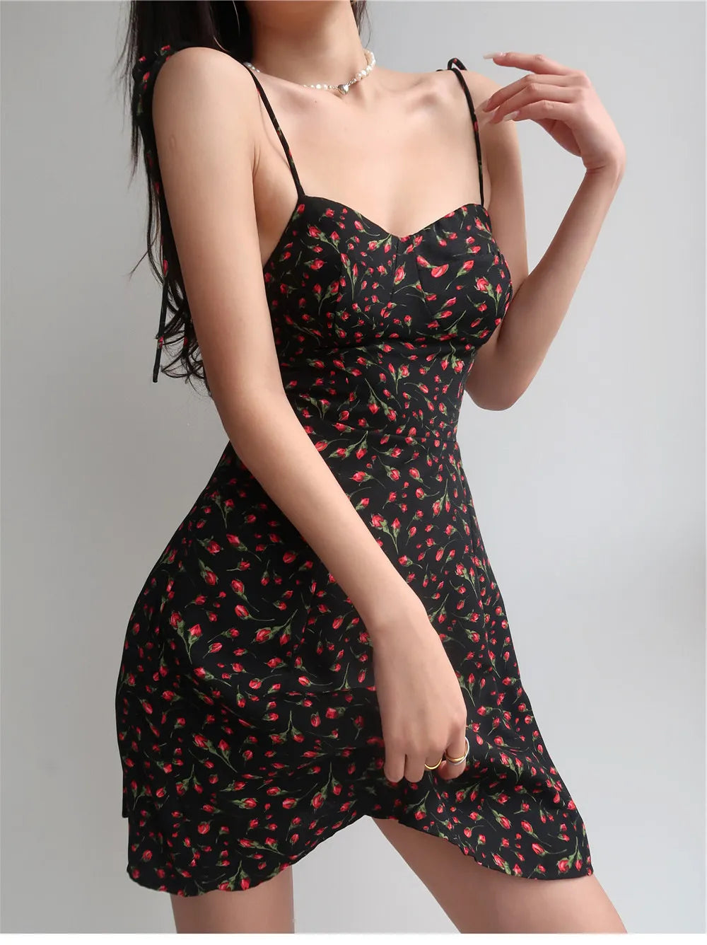 Floral A-Line Mini Dress
