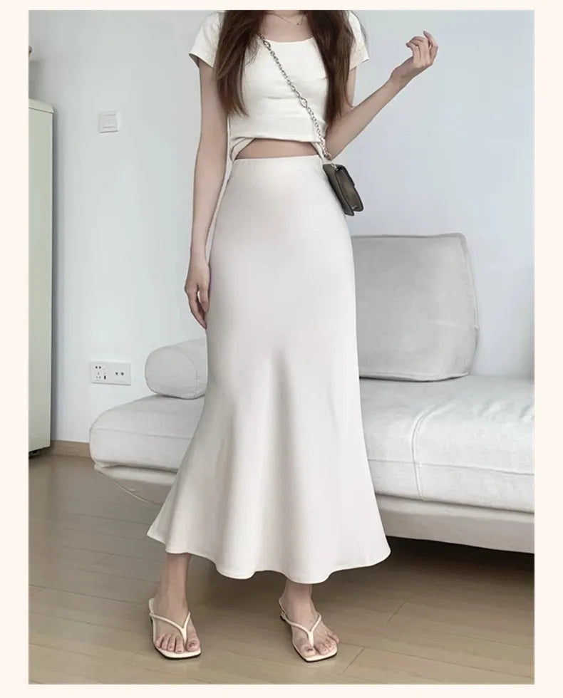 Mermaid Fishtail Midi Skirt