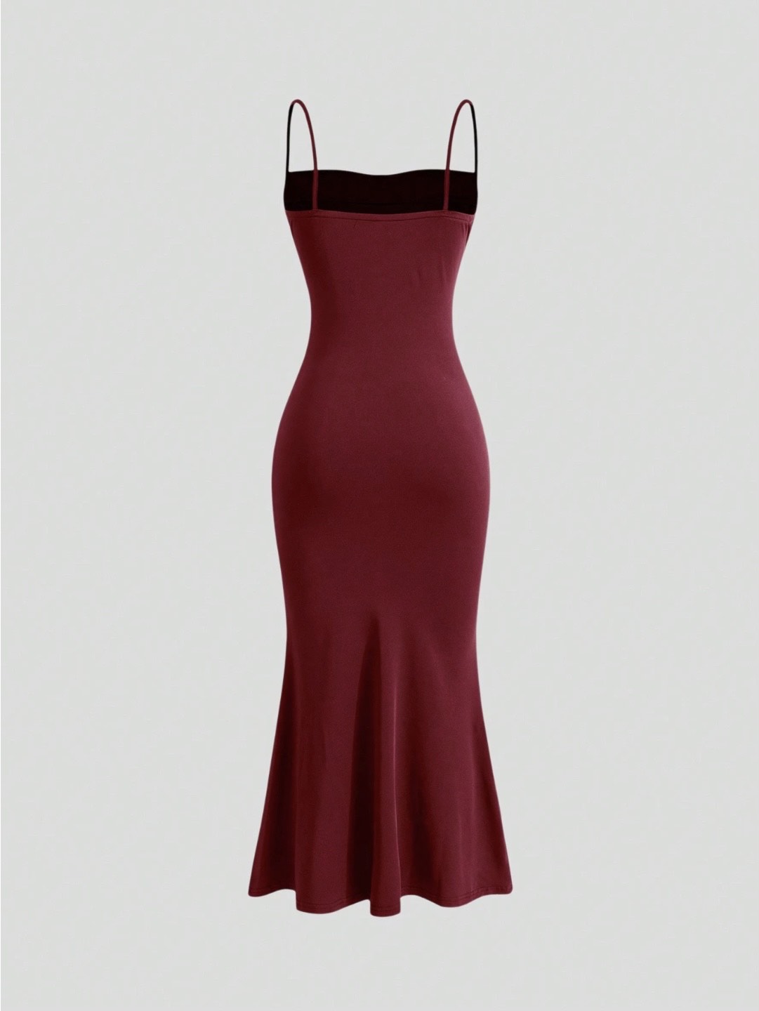 Elegant Pleated Mermaid Cami Maxi Dress – Ruched Backless Slip Dress for Evening & Parties