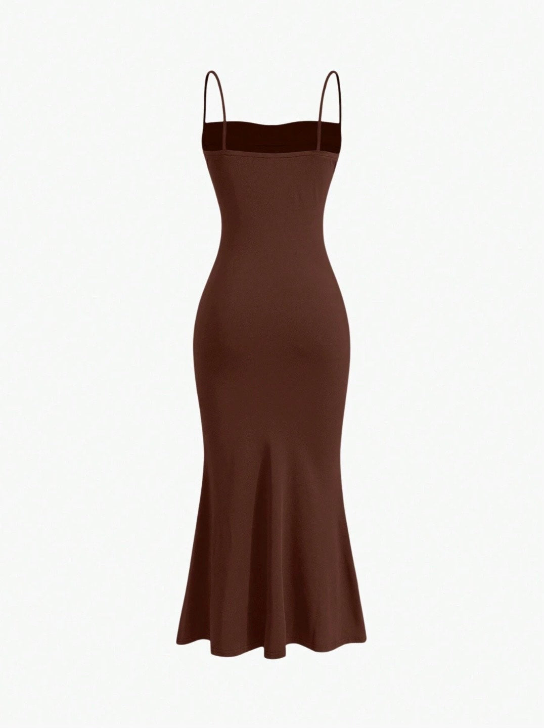 Elegant Pleated Mermaid Cami Maxi Dress – Ruched Backless Slip Dress for Evening & Parties