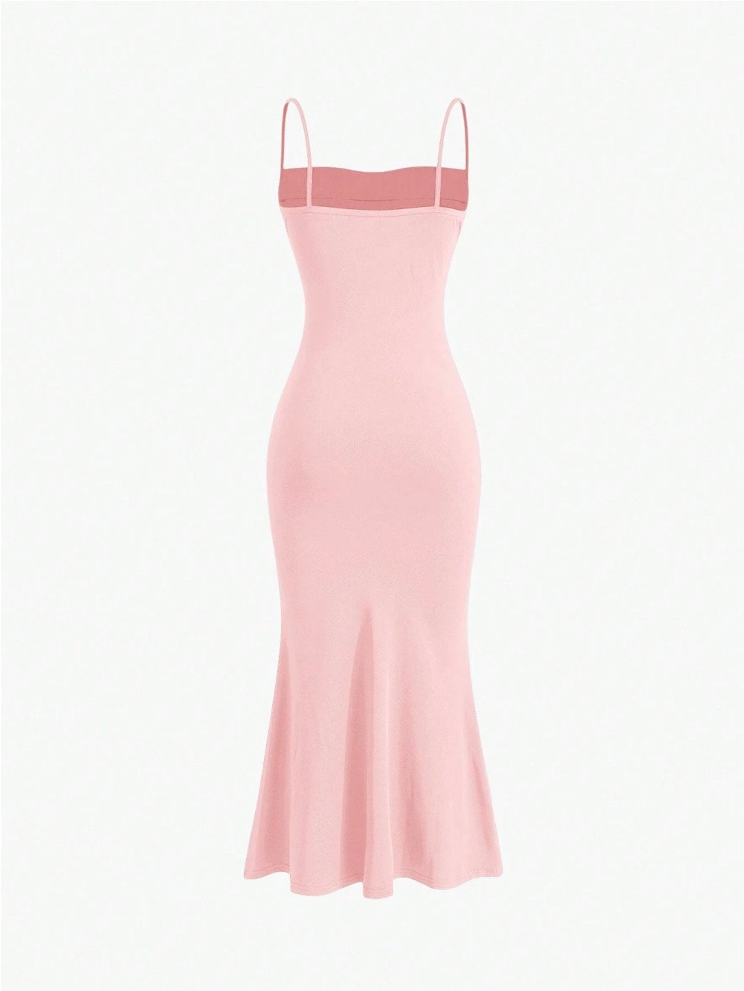 Elegant Pleated Mermaid Cami Maxi Dress – Ruched Backless Slip Dress for Evening & Parties