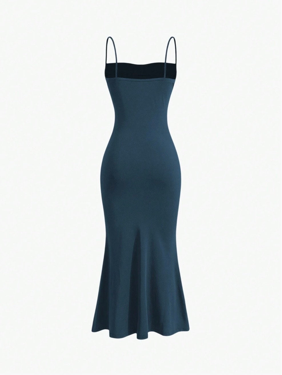 Elegant Pleated Mermaid Cami Maxi Dress – Ruched Backless Slip Dress for Evening & Parties