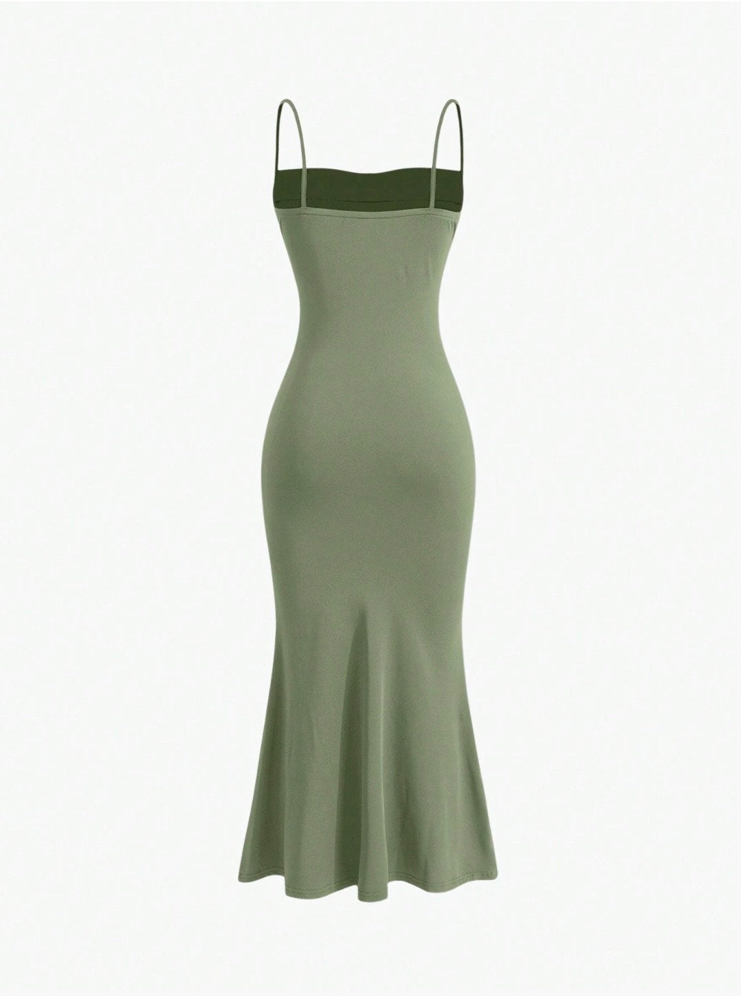 Elegant Pleated Mermaid Cami Maxi Dress – Ruched Backless Slip Dress for Evening & Parties