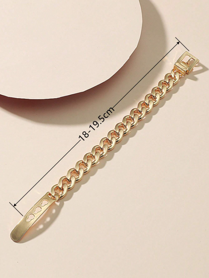 Trendy Buckle Design Bracelet | Gold & Silver Metal Belt-Style Bangle for Daily & Party Wear