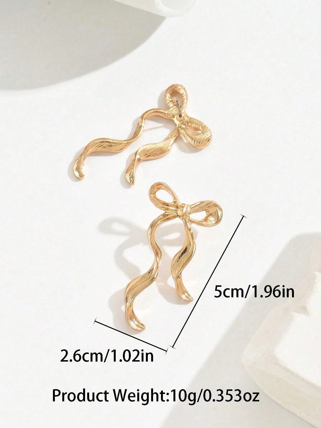 Bow Ribbon Earrings | Cute Romantic Drop Earrings for Party & Daily Wear