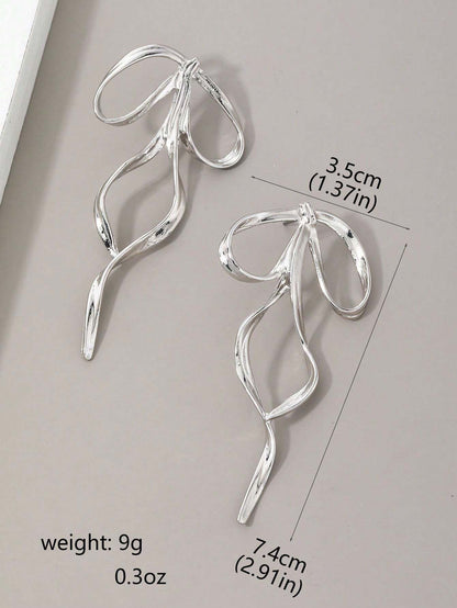Cute Ribbon Bowknot Earrings – Romantic, Elegant & Trendy
