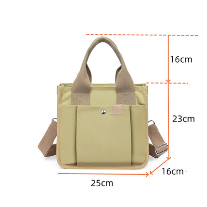 High-Quality Canvas Tote Bag – Large Capacity Shoulder & Crossbody Handbag for Travel and Office
