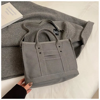 Canvas Shoulder Bag – Multi-Functional Crossbody Tote, Casual Daily Handbag, Lightweight & Durable