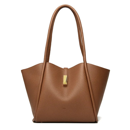 Shoulder Tote Bag with Cute Bow & Mini Pouch – Large Capacity Stylish Everyday Handbag