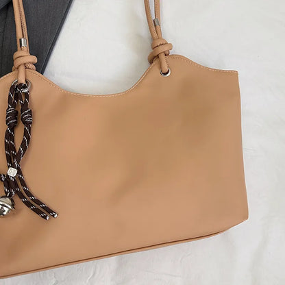 Shoulder Tote Bag – Large Capacity Spring Fashion Handbag with Zipper Closure