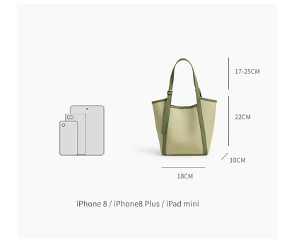 Bucket Tote Bag – 2-Piece Set with Inner Pouch, Shoulder Bag with Magnetic Closure