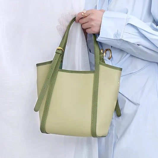 Bucket Tote Bag – 2-Piece Set with Inner Pouch, Shoulder Bag with Magnetic Closure