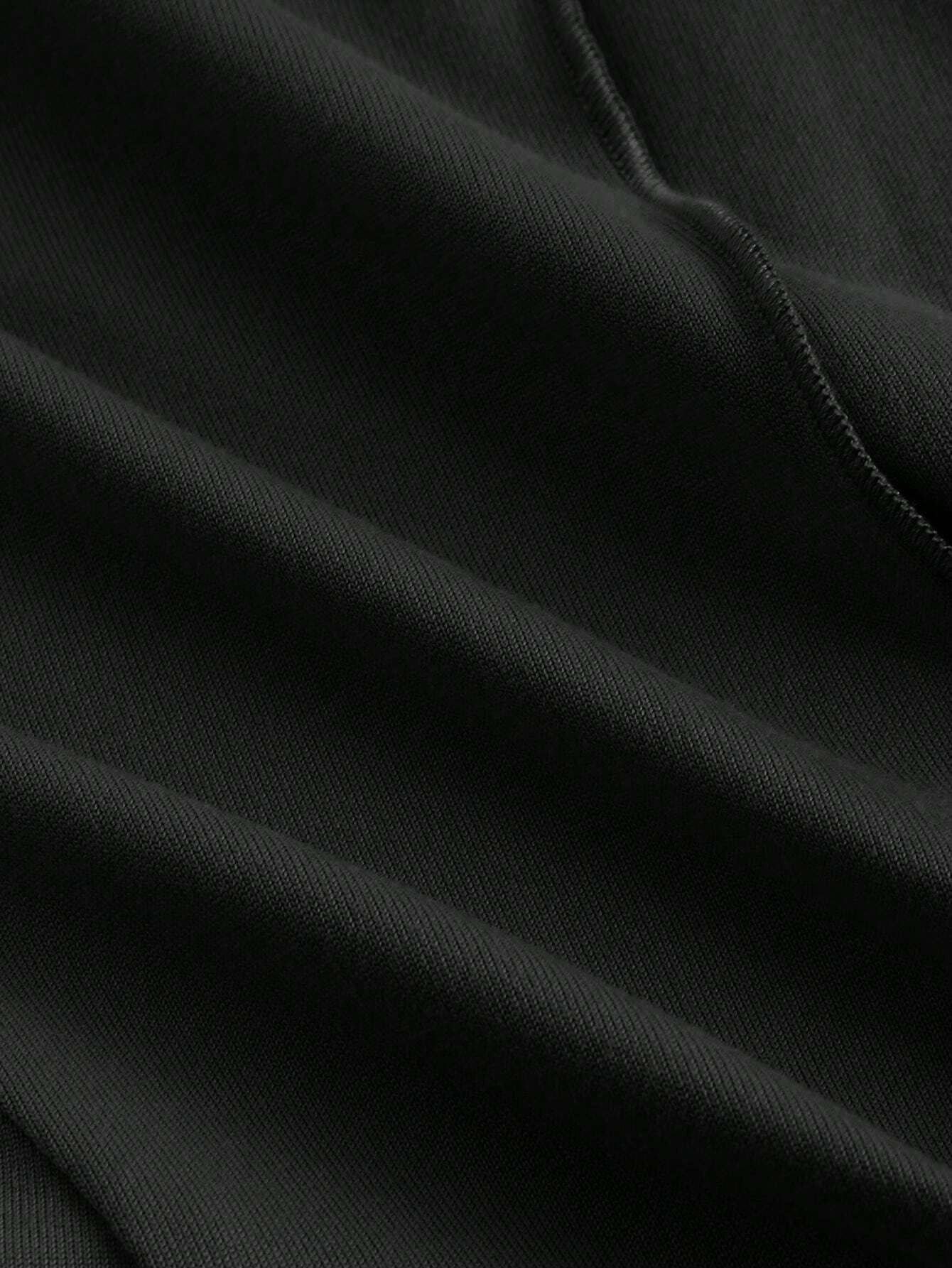 Fashzeo Black mock neck sleeveless long dress featuring a sleek bodycon fit and high neck for an elegant party wear aesthetic.1