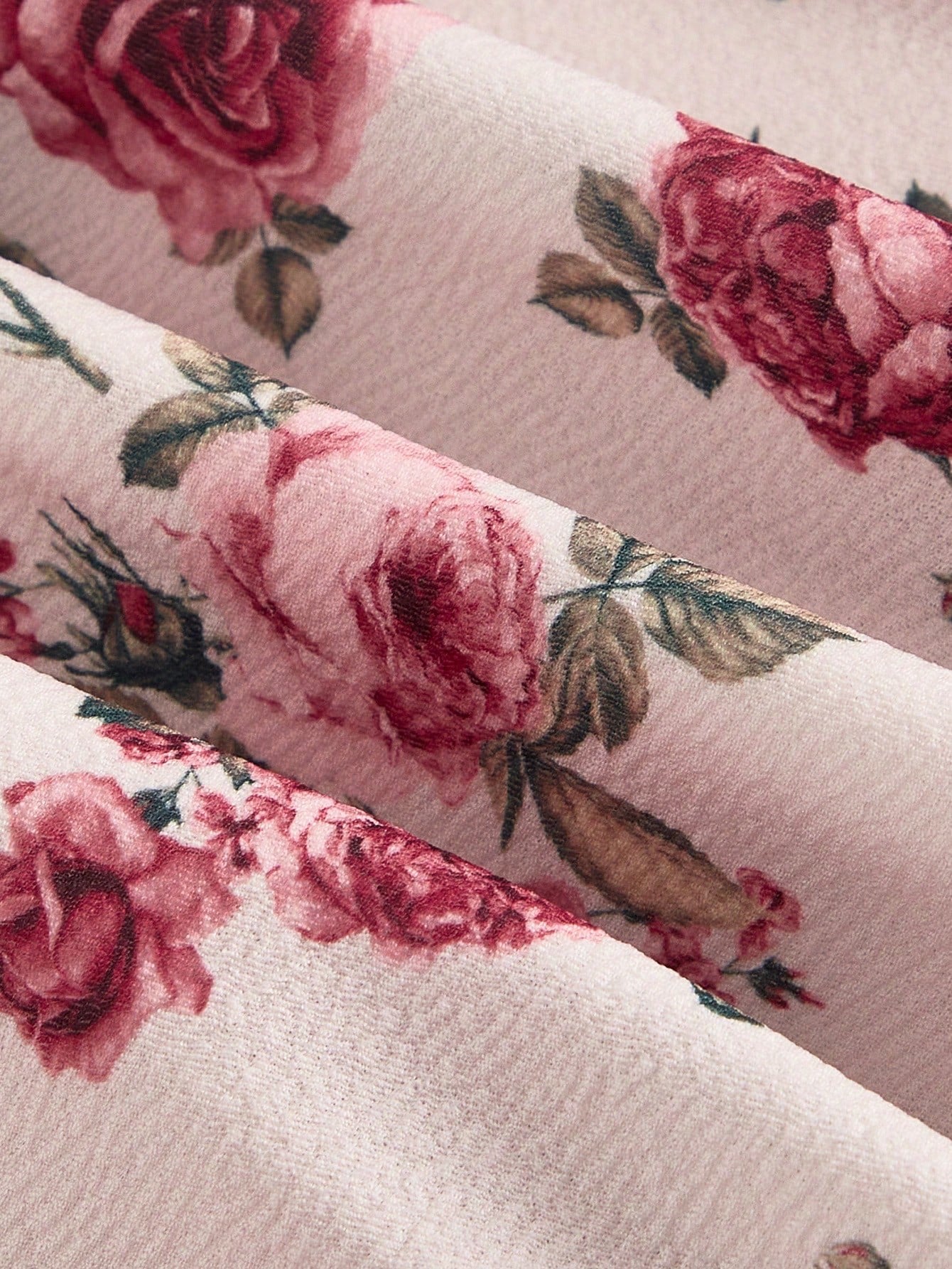 Fashzeo women's pink rose floral print midi dress featuring a structured corset bustier bodice with red contrast piping.