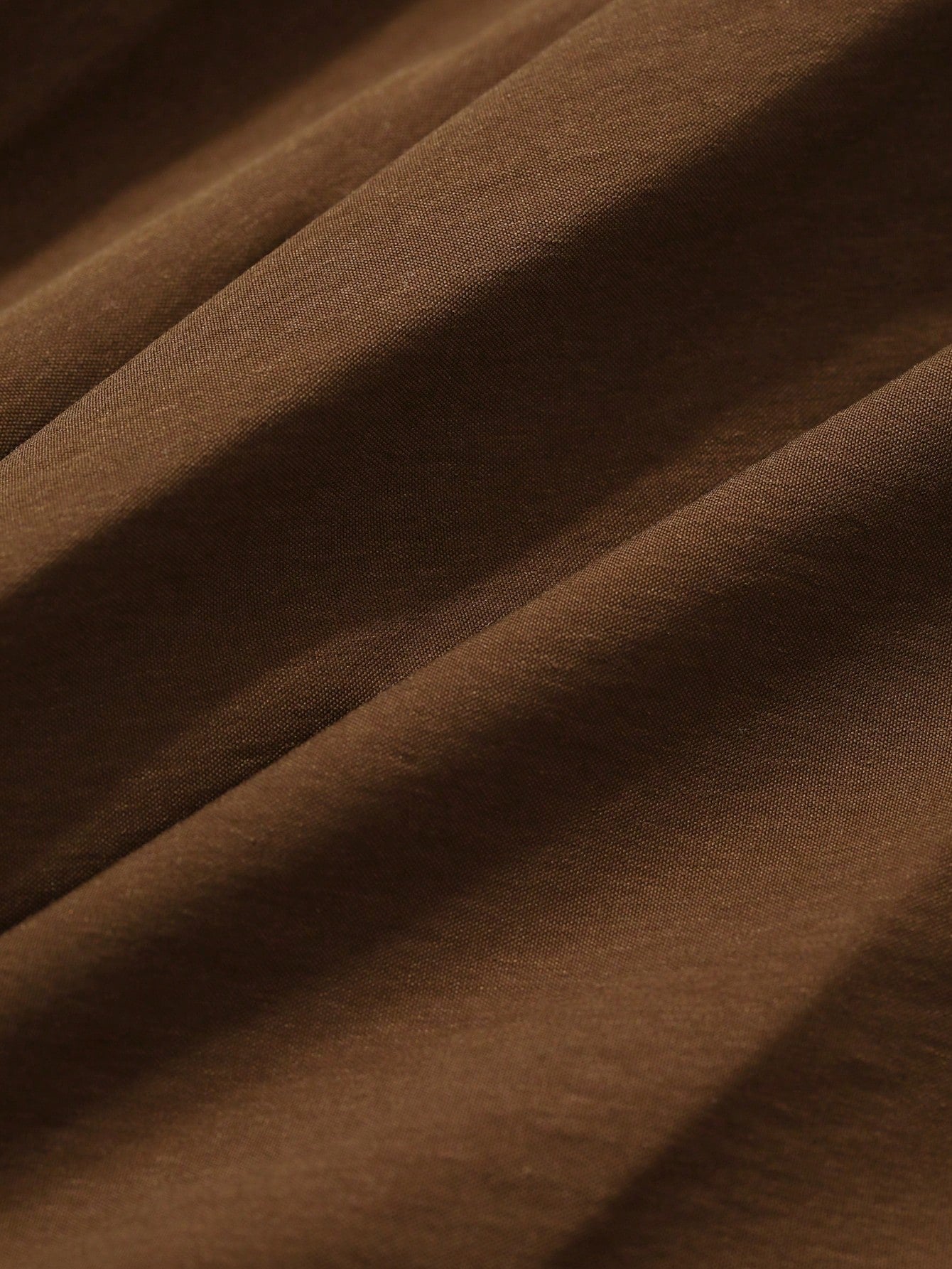 Fashzeo elegant coffee brown puff sleeve midi dress with a mermaid flared hem for a minimalist old money look4