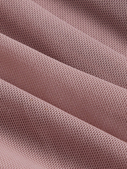 Fashzeo women's Dusty Pink sleeveless ruched cami bodycon mini dress with square neckline and sheer mesh overlay in a sexy party style.2