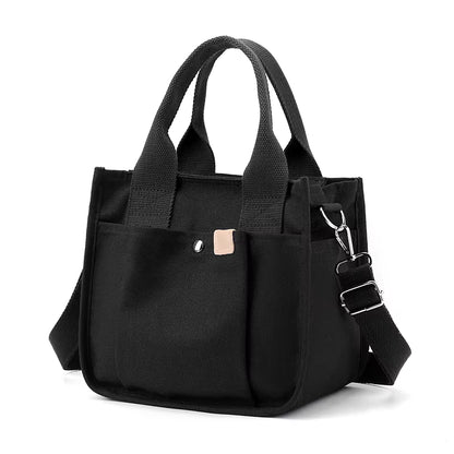 High-Quality Canvas Tote Bag – Large Capacity Shoulder & Crossbody Handbag for Travel and Office