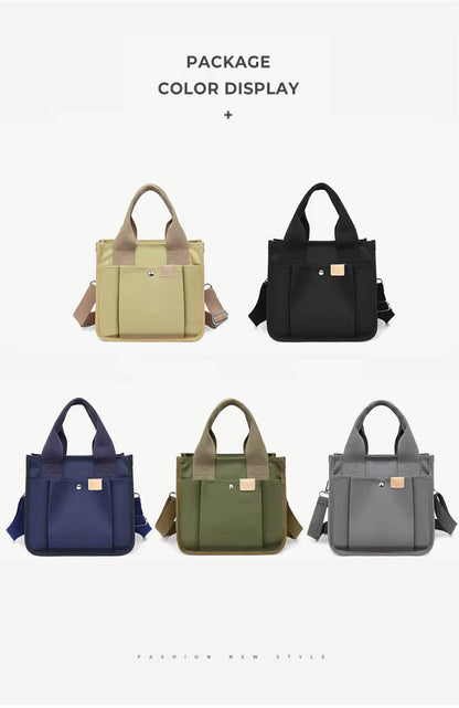 High-Quality Canvas Tote Bag – Large Capacity Shoulder & Crossbody Handbag for Travel and Office
