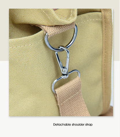 High-Quality Canvas Tote Bag – Large Capacity Shoulder & Crossbody Handbag for Travel and Office