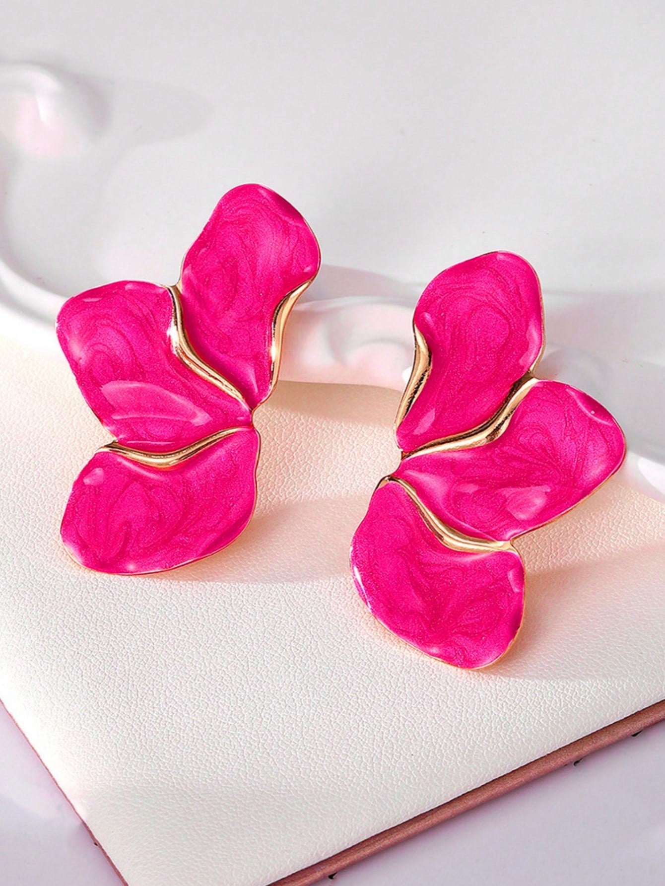 Trendy Metal Leaf Drop Earrings | Stylish Geometric Design for Daily & Party Wear