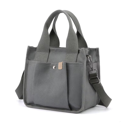 High-Quality Canvas Tote Bag – Large Capacity Shoulder & Crossbody Handbag for Travel and Office