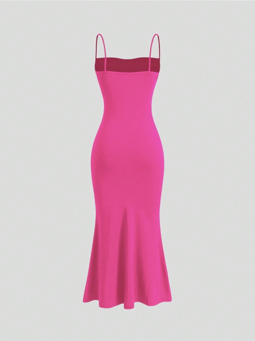 Elegant Pleated Mermaid Cami Maxi Dress – Ruched Backless Slip Dress for Evening & Parties