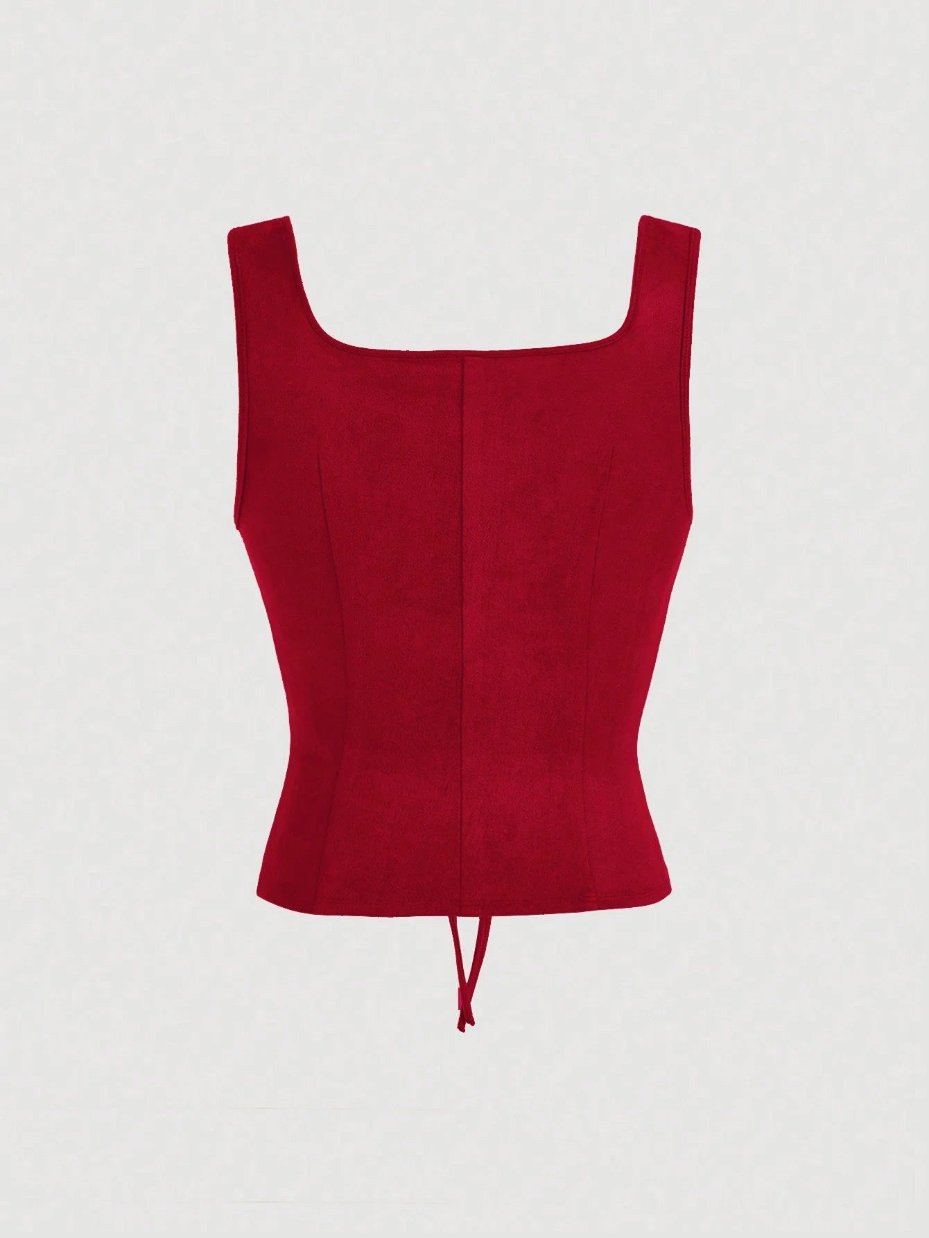 Lace-Up Front Crisscross Tank Top | Slim Fit Scoop & Square Neck Crop Top with Eyelet Detail