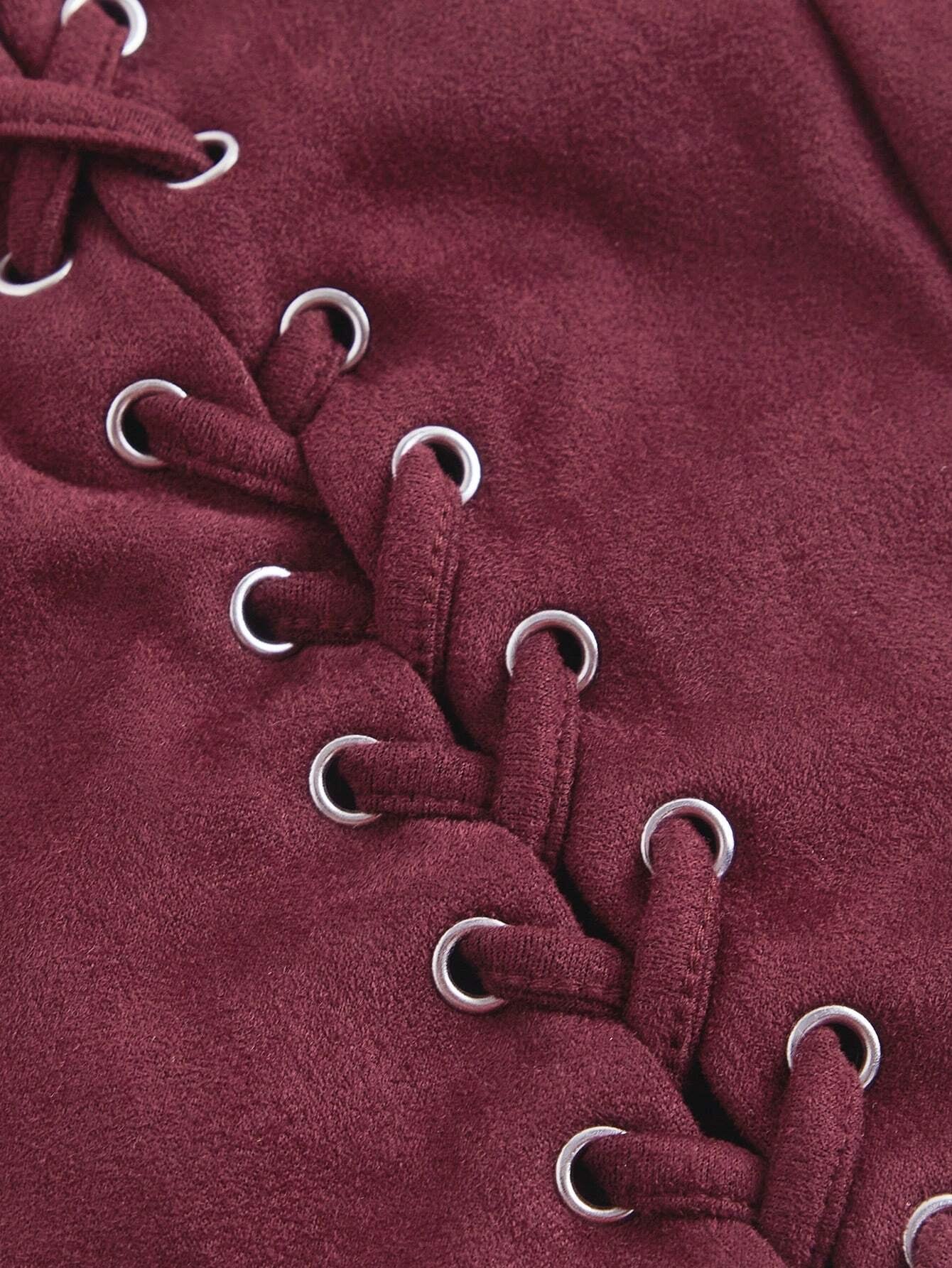 Lace-Up Front Crisscross Tank Top | Slim Fit Scoop & Square Neck Crop Top with Eyelet Detail