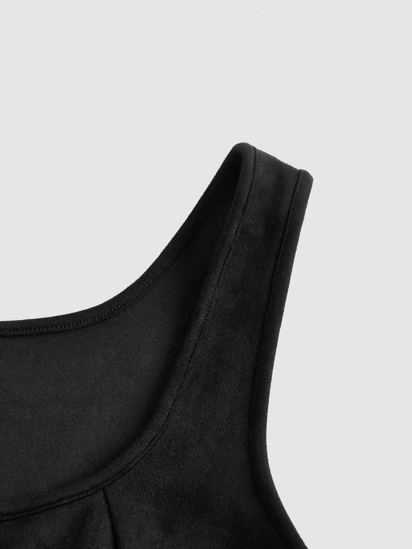 Lace-Up Front Crisscross Tank Top | Slim Fit Scoop & Square Neck Crop Top with Eyelet Detail