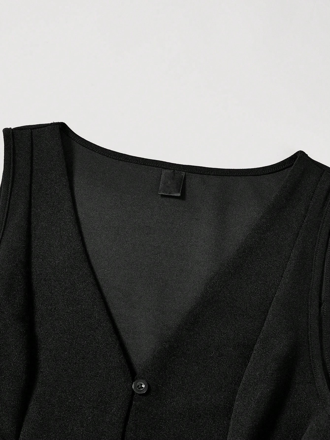 Lace-Up Front Button-Up Tank Top | V-Neck Slim Stretch Crop Tank with Eyelet Detail