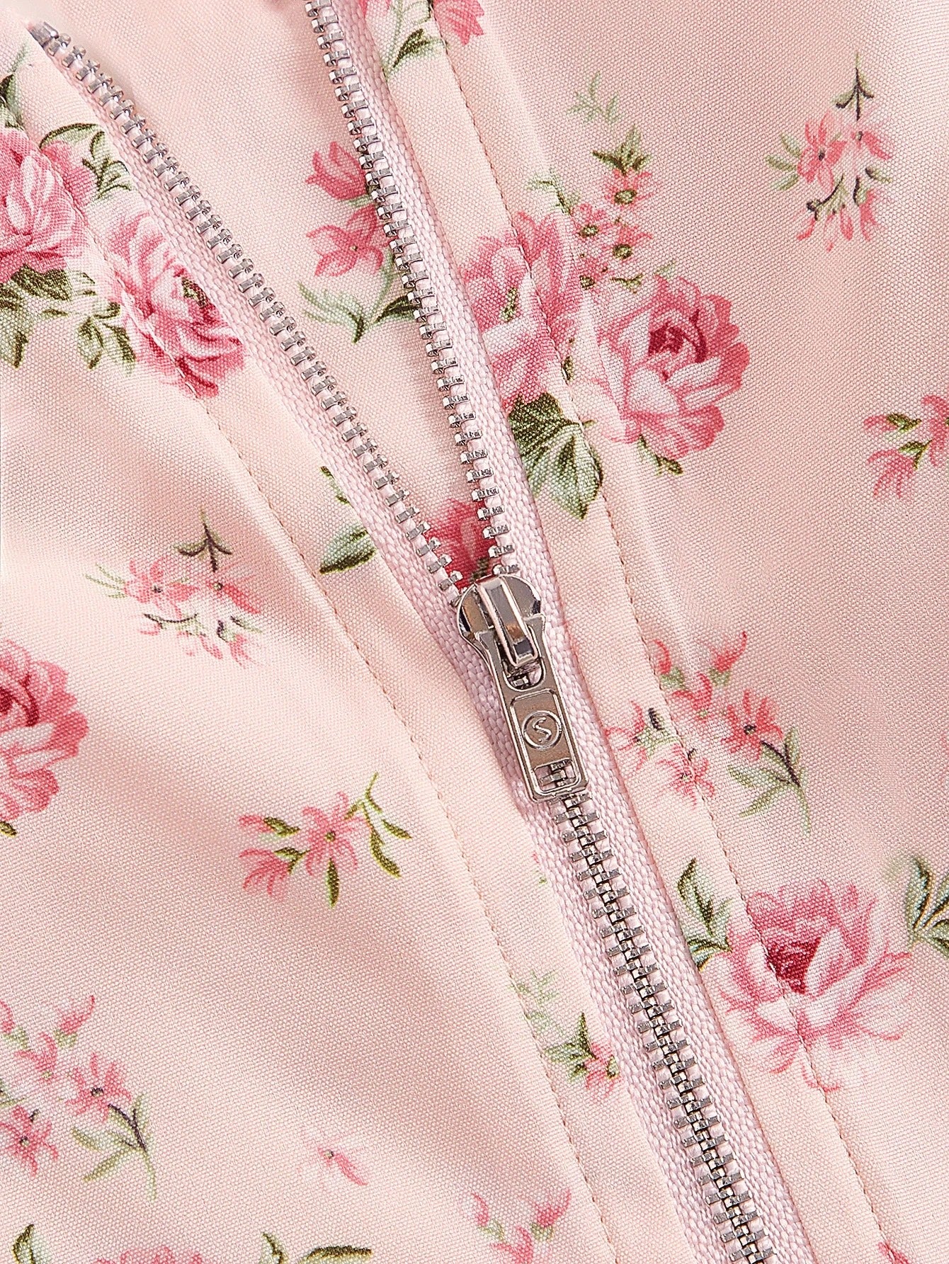 Floral Tie-Front Puff Sleeve