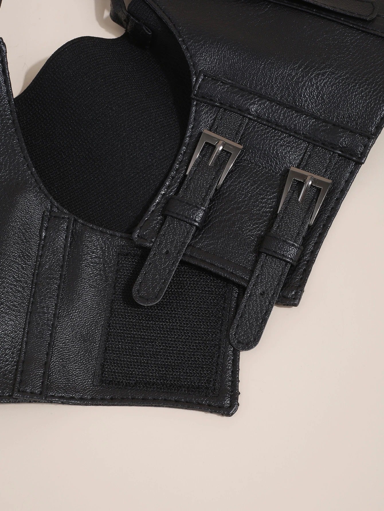 Steampunk Buckle Decor Harness Belt | Adjustable PU Wide Belt for Dresses & Coats