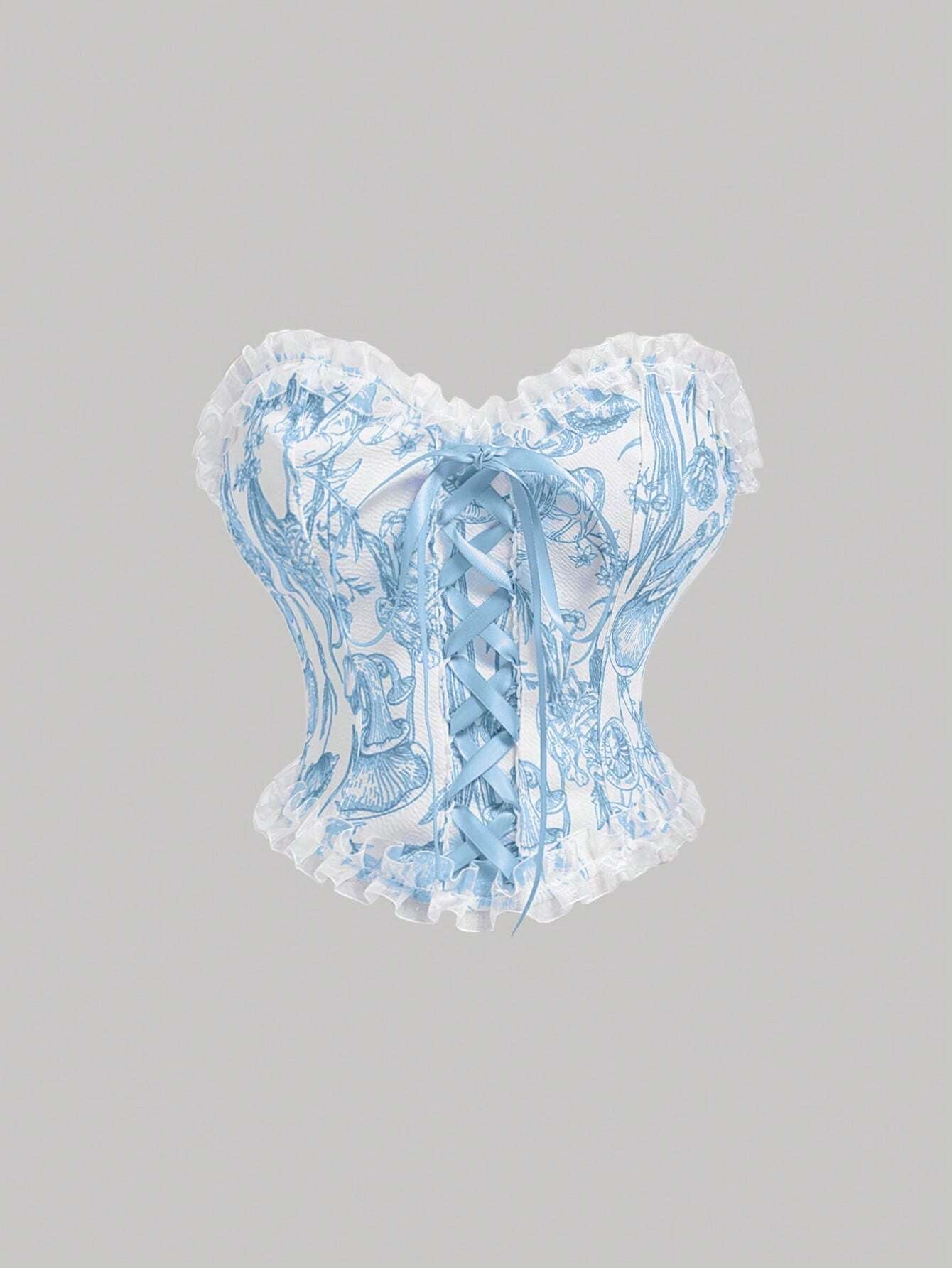 Floral Patchwork Bustier
