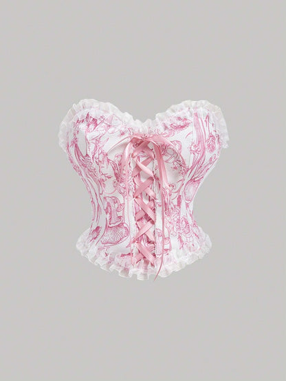 Floral Patchwork Bustier