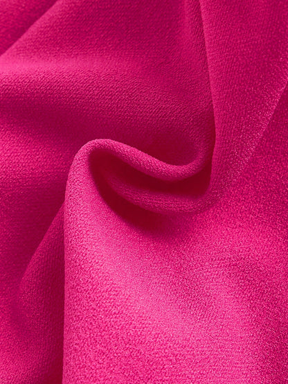 Bow Front Tie-Back Corset Tank Top | Hot Pink Asymmetrical Wide-Strap Crop Top