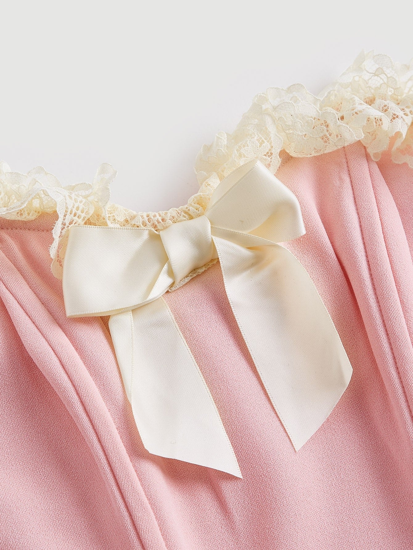 Lace Trim Bandana Corset Top