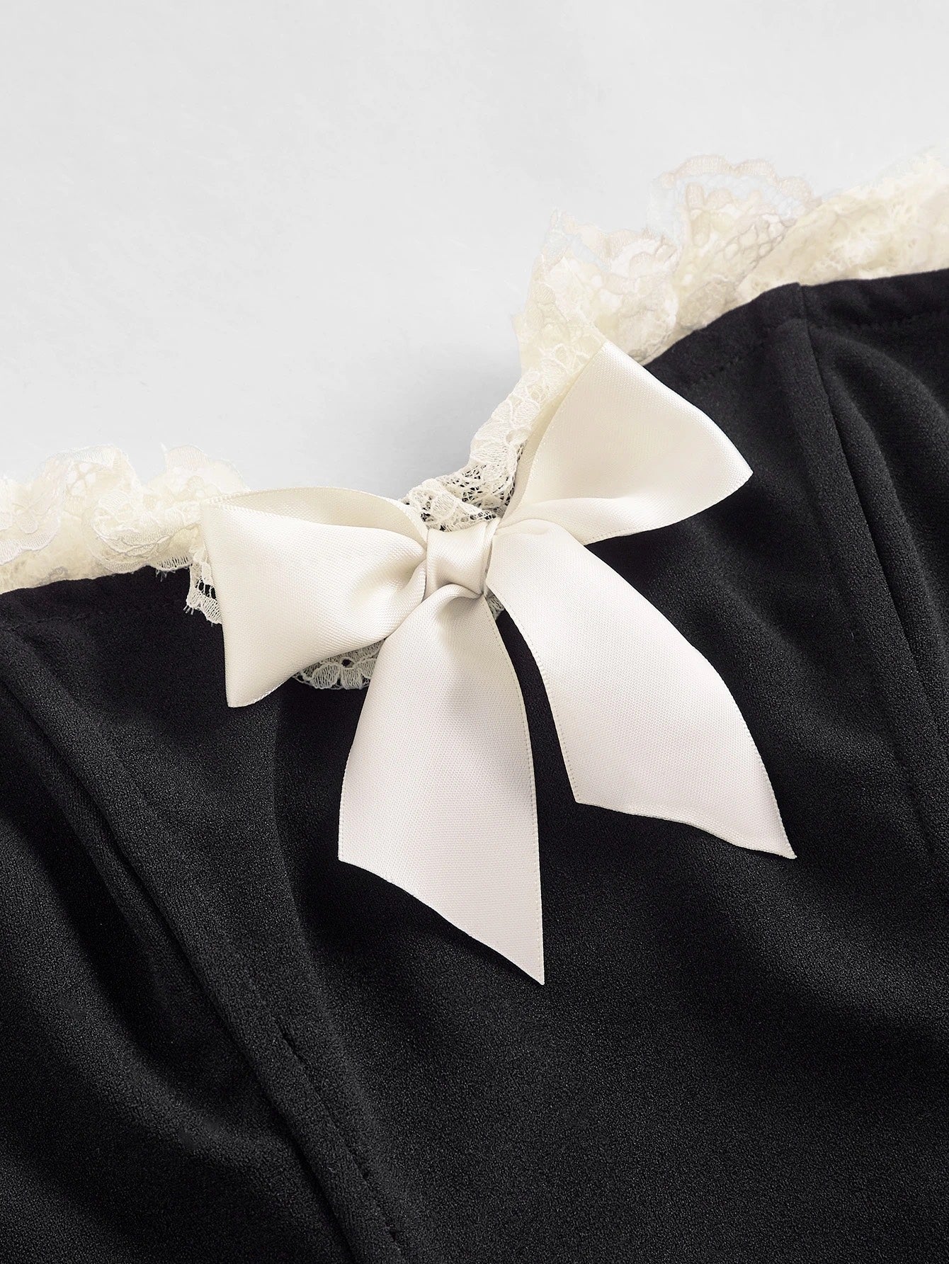 Lace Trim Bandana Corset Top