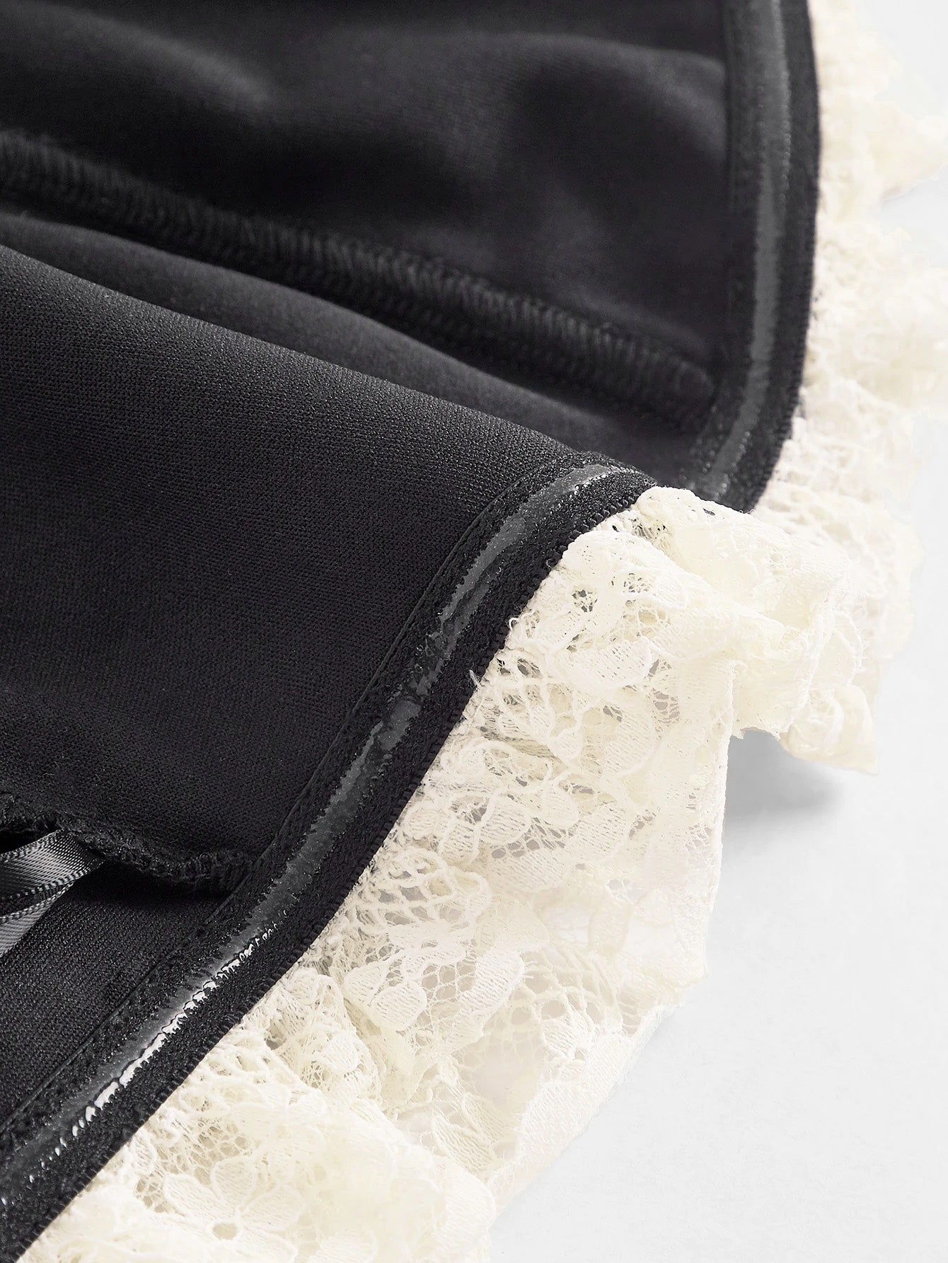 Lace Trim Bandana Corset Top